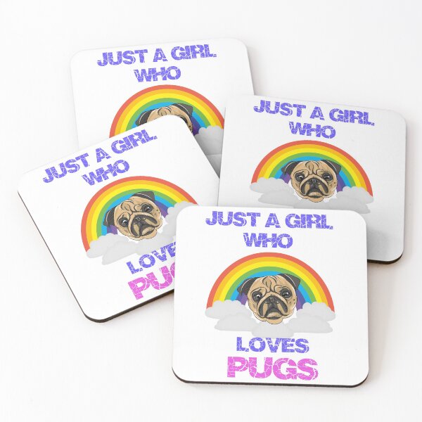 Item preview, Just a Girl Who Loves Pugs designed and sold by TeeStoreMeStore.