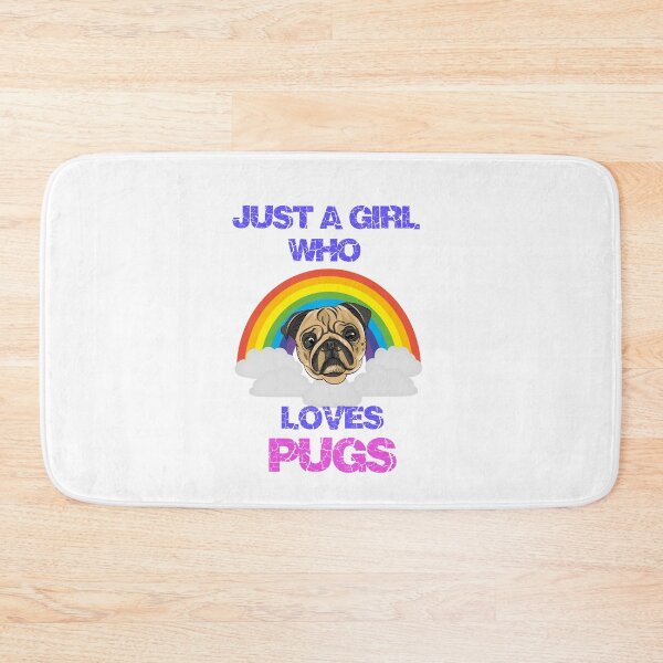 Item preview, Just a Girl Who Loves Pugs designed and sold by TeeStoreMeStore.