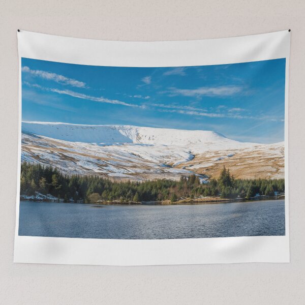 Item preview, Fan Fawr in the Central Brecon Beacons under snow - view from across Beacons Reservoir. designed and sold by Cameranick.