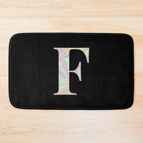 Item preview, Letter F Holographic Liquid Marble Effect Rainbow Alphabet designed and sold by Sour Soul.