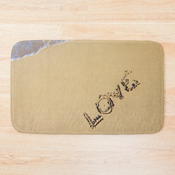 Item preview, ocean blue wave love beach sand designed and sold by Dear-Ashlin.