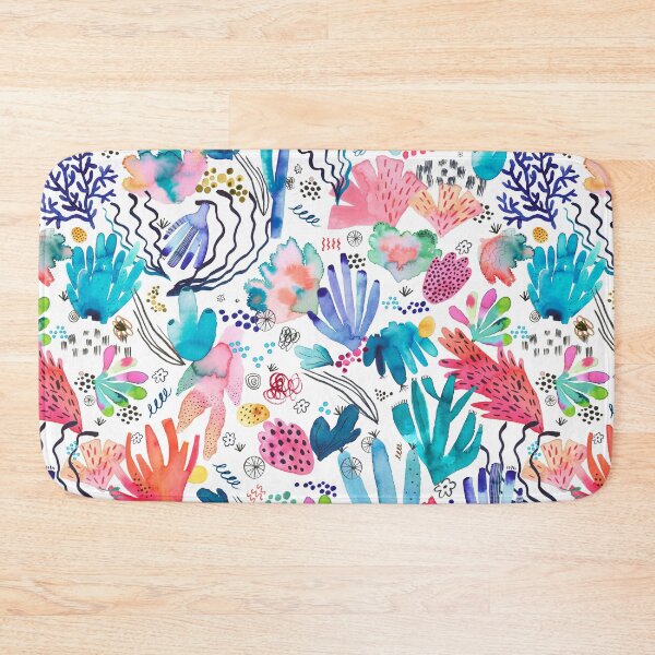 Item preview, Coral reef print - Colorful seabed watercolor designed and sold by ninoladesign.