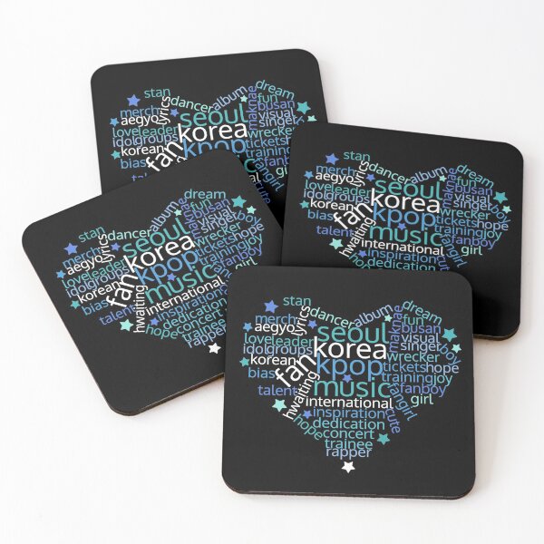 Item preview, KPOP WORD CLOUD Blue Cute Text designed and sold by SugarSaint.