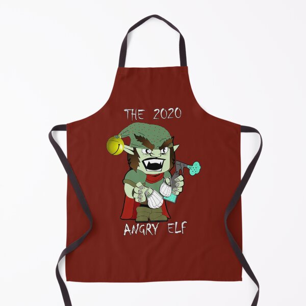 Item preview, Christmas 2020 The Angry Elf Funny Graphic Elf with Masks & Disinfectant Social Distance Christmas designed and sold by tamdevo1.