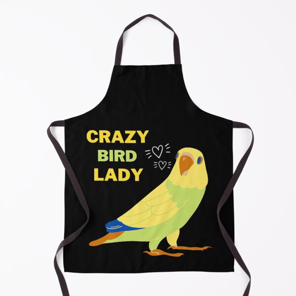 Item preview, Crazy Bird Lady - Parakeet and Budgie Lover Green/Yellow designed and sold by LinniesTees.