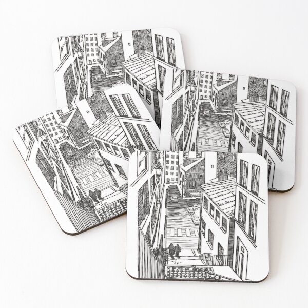 Item preview, Montmartre, Paris - ink drawing designed and sold by Neonyx2020.