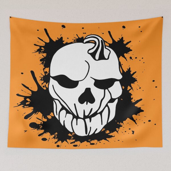 Item preview, Pumpkin Head Skull designed and sold by Trace1234.