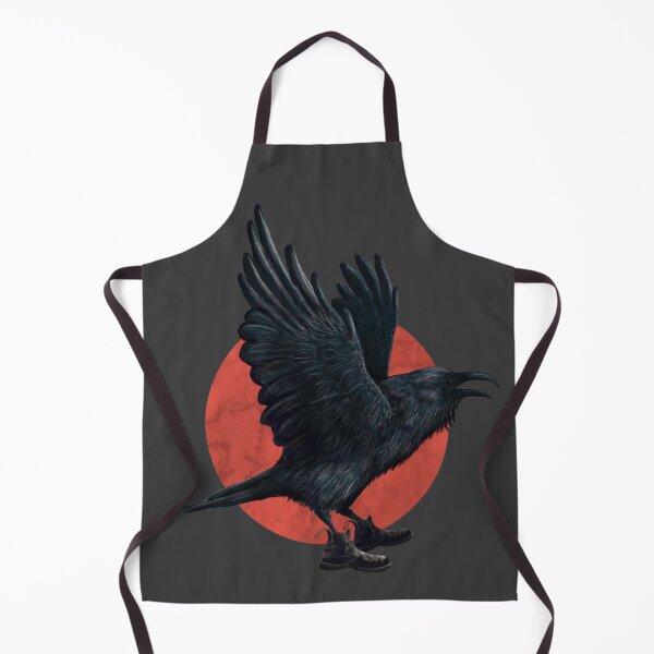 Item preview, Crow wearing boots in grey designed and sold by CharlieCreature.
