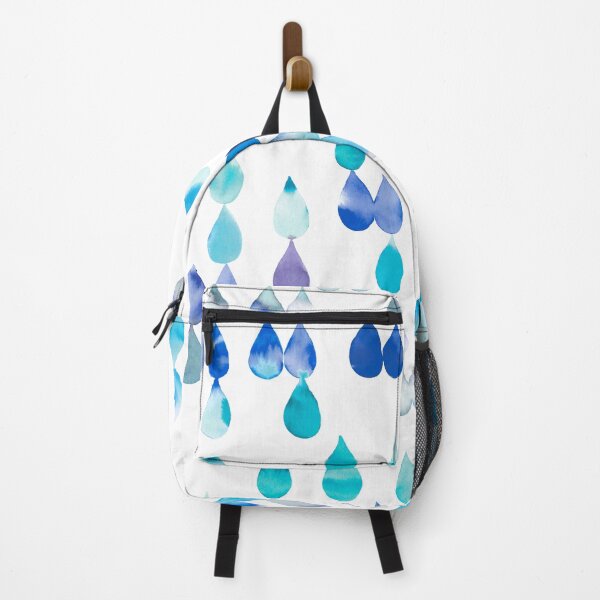 Item preview, Color rain drops - Blue storm painted with watercolor designed and sold by ninoladesign.
