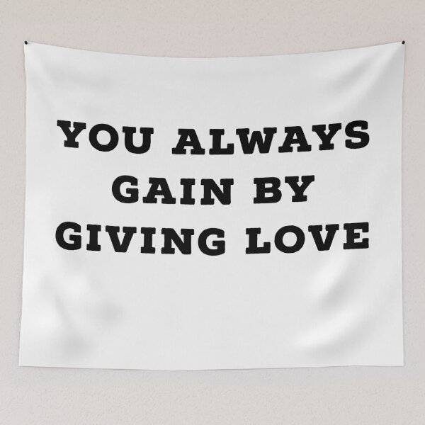 Item preview, You always gain by giving love (white) designed and sold by cute105.