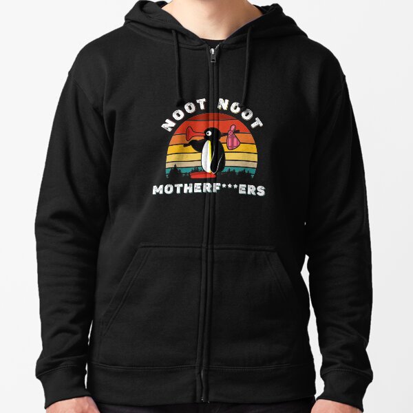 Noot Noot Pingu Shirt Noot Meme Gift, Penguin Noot Noot Motherf Zipped Hoodie