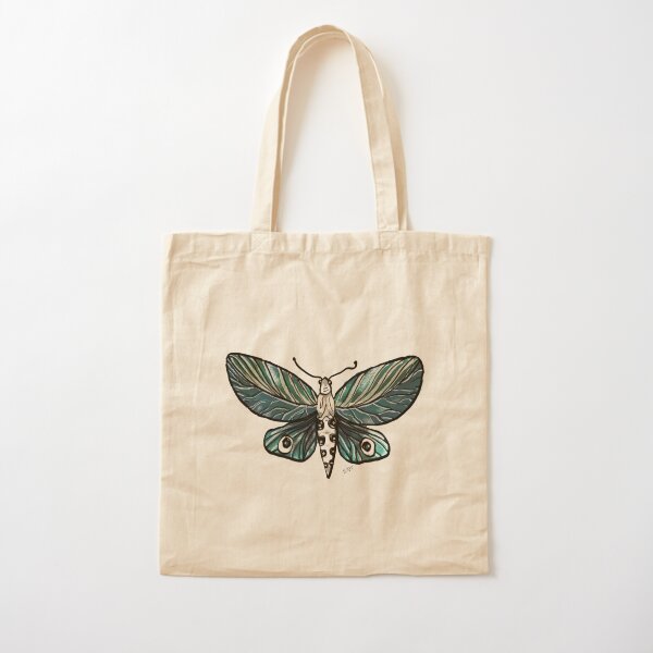 Leaf Magic Butterfly in my Garden_watercolor painted Cotton Tote Bag