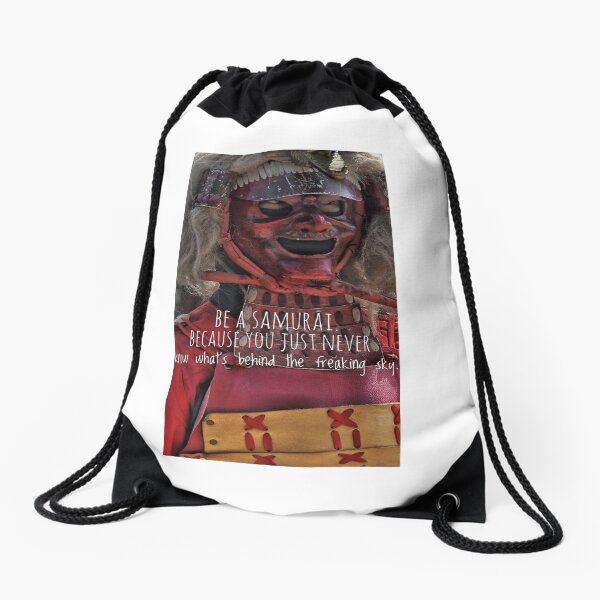 BE A SAMURAI Drawstring Bag