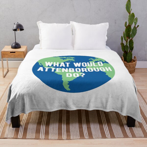Item preview, What would Attenborough do? Save the Planet - Sir David BBC One 1 Planet Earth Television Serie Quote designed and sold by WhatTheQuote.