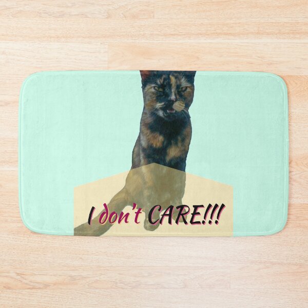 Item preview, Cat with Attitude (I don't CARE!!!) designed and sold by GiganticSale.
