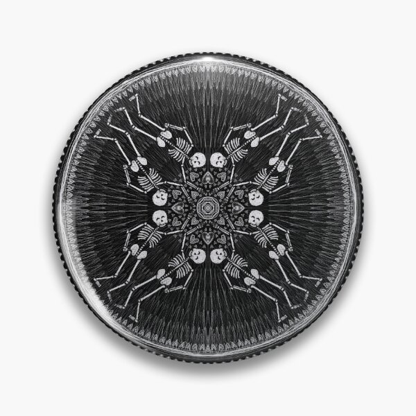 Item preview, Collective Consciousness Skeleton Eye Mandala (All Black) designed and sold by soultinted.