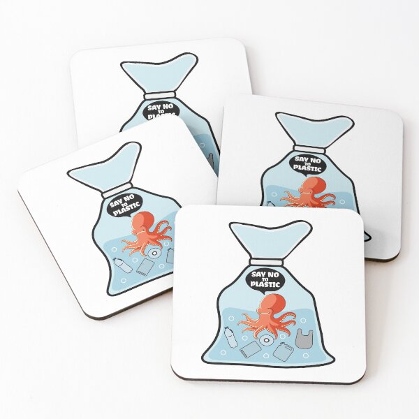 Item preview, Say No To Plastic Octopus Vinyl Best Friend Gift designed and sold by zackup.