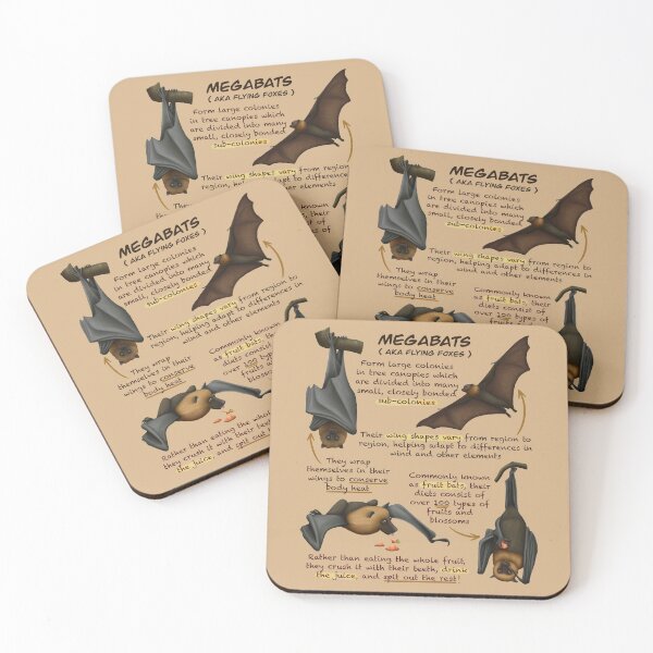 Item preview, Megabat Fun Animal Fruit Bat Facts designed and sold by troyanthonyart.