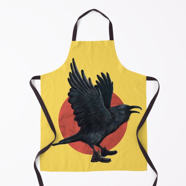 Item preview, Crow wearing boots in yellow designed and sold by CharlieCreature.