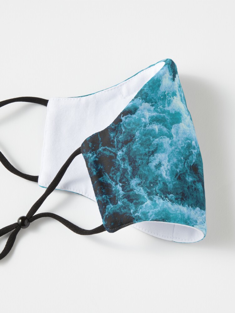 Alternate view of Superb blue ocean waves. Relaxing, peaceful, serene ocean scenery Mask