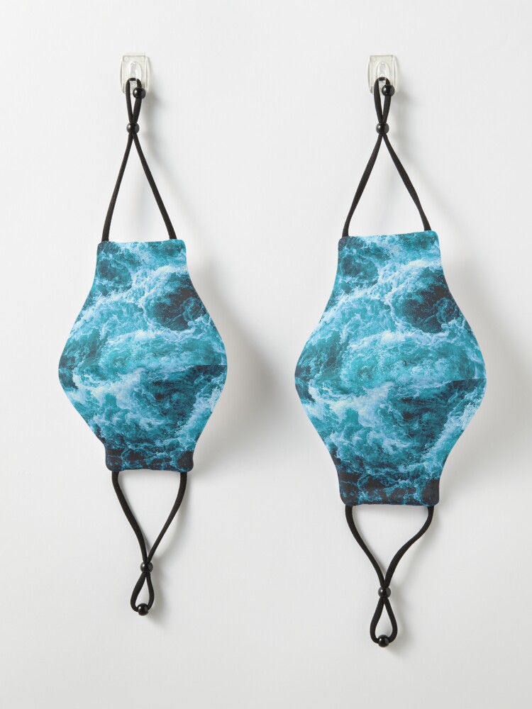 Alternate view of Superb blue ocean waves. Relaxing, peaceful, serene ocean scenery Mask