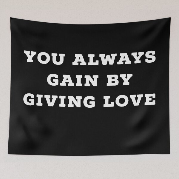 Item preview, You always gain by giving love (black) designed and sold by cute105.