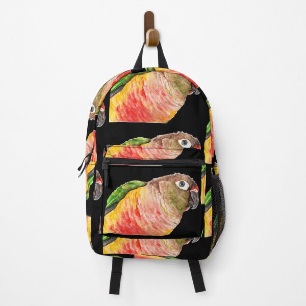 Item preview, Copie de Green-cheeked Conure - Watercolor Art Red Yellow Green designed and sold by L'Atelier Oranjade.