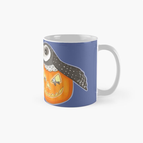 Item preview, Sooty Owl In A Jack-O-Lantern designed and sold by RaisedCrests.