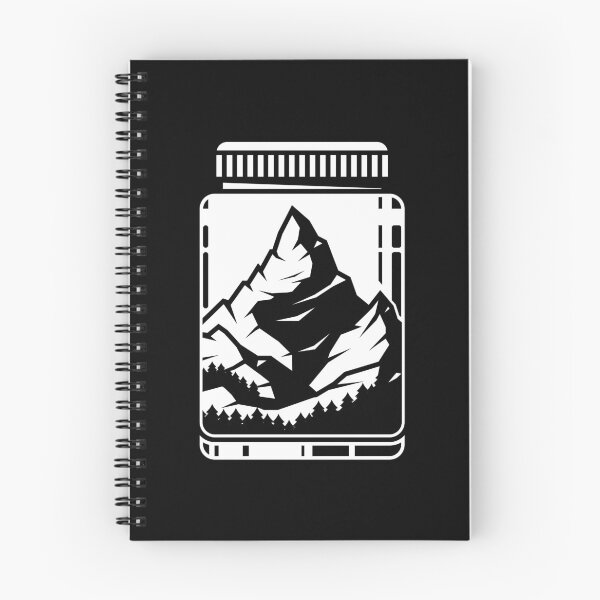 Item preview, Mountain in the jar, hiking nature gift designed and sold by tonstan.
