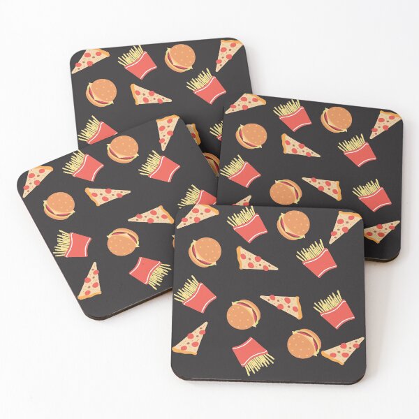 Item preview, Burgers and Pizza ! Food pattern designed and sold by Louay Oudi.