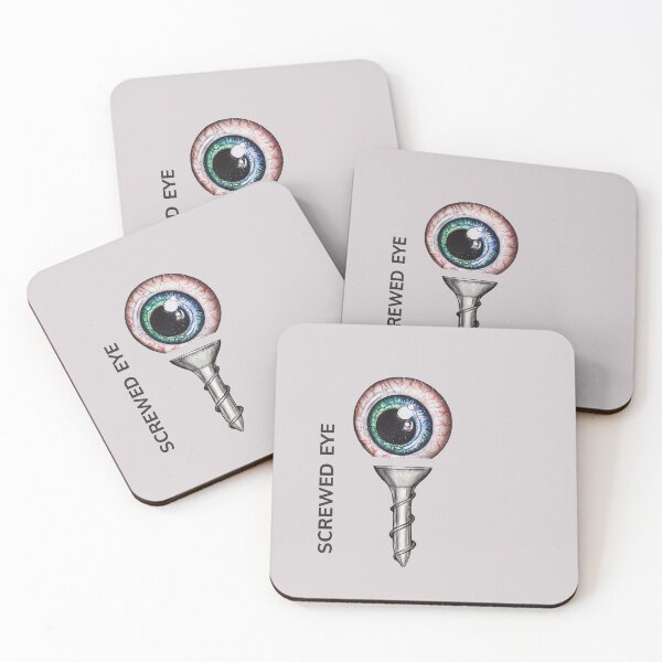 Item preview, SCREWED EYE by FrankenDuo whiteout grey designed and sold by FrankenDuo.