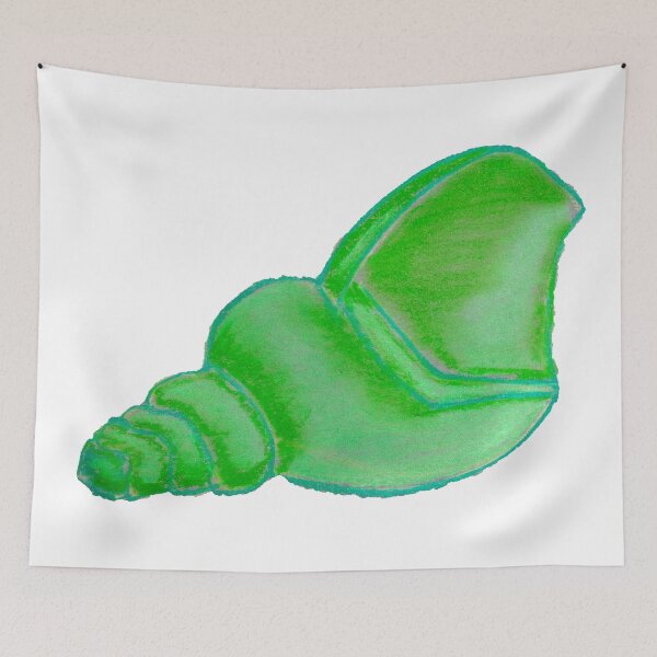 Item preview, Green Shell Drawing designed and sold by lanettesart.
