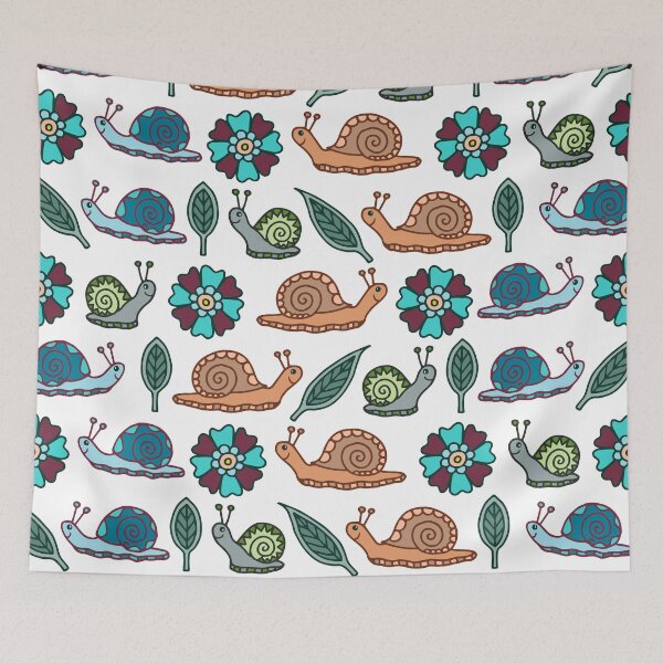Item preview, Garden Snails | Snails Pattern designed and sold by Hilary Leslie.