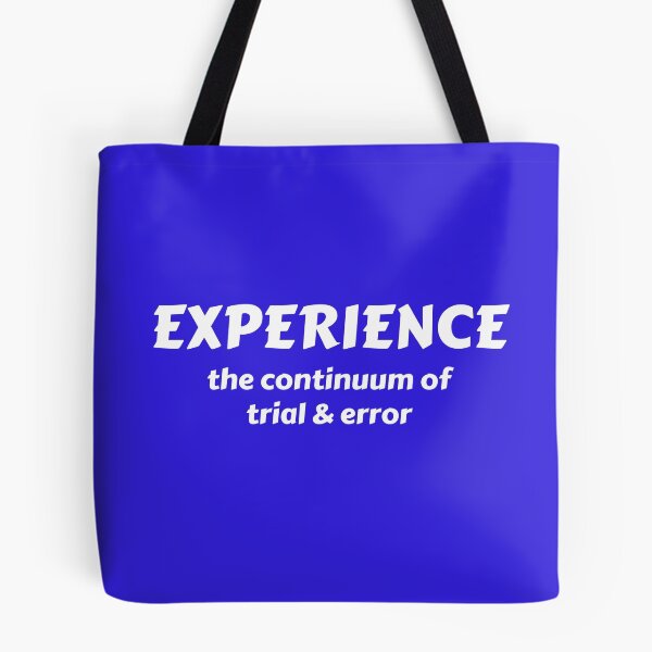 Item preview, EXPERIENCE continuum of trial and error designed and sold by Lowdown Designs.