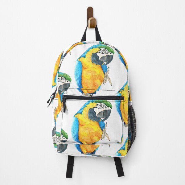 Item preview, blue-and-gold macaw ara ararauna parrot watercolor n.2 designed and sold by L'Atelier Oranjade.
