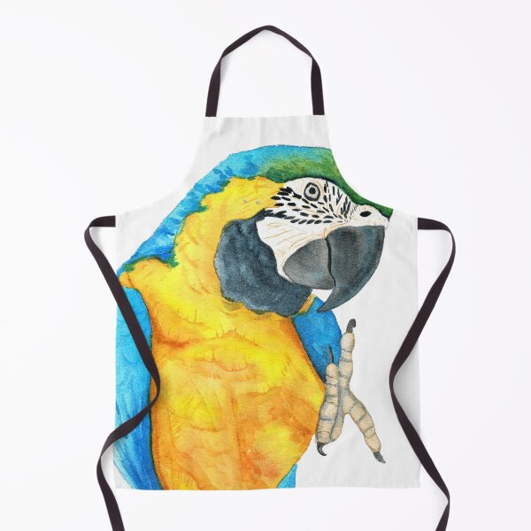 Item preview, blue-and-gold macaw  ara ararauna parrot watercolor n.2 designed and sold by L'Atelier Oranjade.