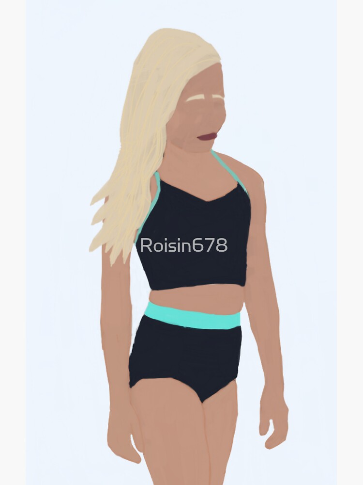 Blonde girl in bikini Lilly k inspired