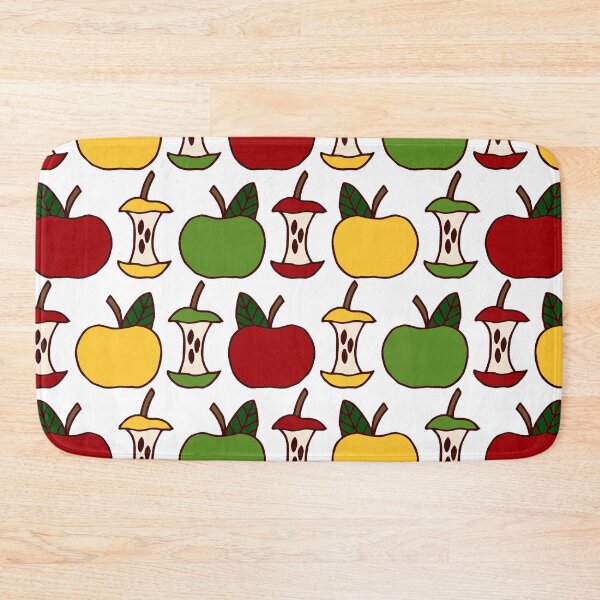 Item preview, Apples and Apple Cores Multi-Colored | Apple Pattern | Apple Picking designed and sold by Hilary Leslie.