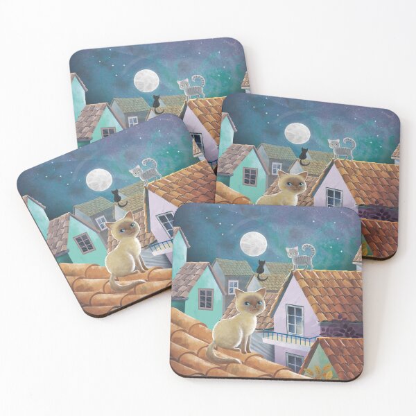 Item preview, Cats on the roof designed and sold by Andrula.