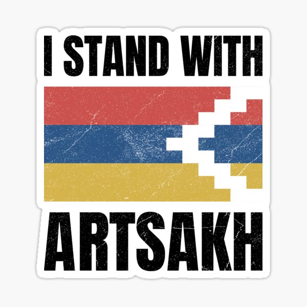 I Stand With Artsakh - Armenian Americans For Nagorno-Karabakh Sticker