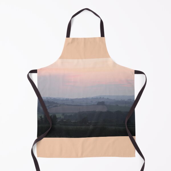 Item preview, Dartmoor in Devon at sunset, an english landscape unfer a peach sky designed and sold by Emma Amies.