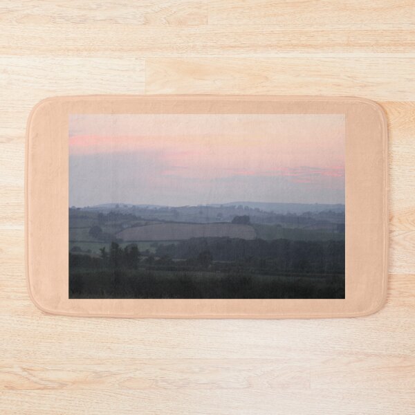 Item preview, Dartmoor in Devon at sunset, an english landscape unfer a peach sky  designed and sold by Emma  Amies.
