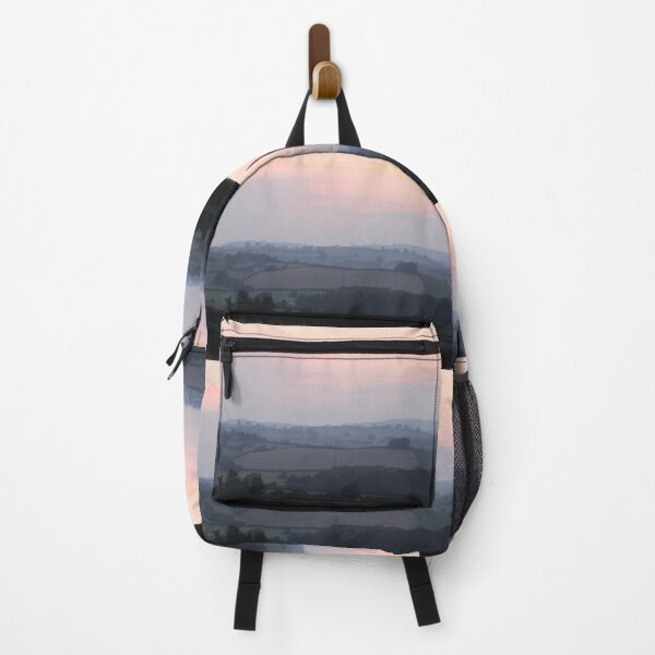 Item preview, Dartmoor in Devon at sunset, an english landscape unfer a peach sky designed and sold by Emma Amies.