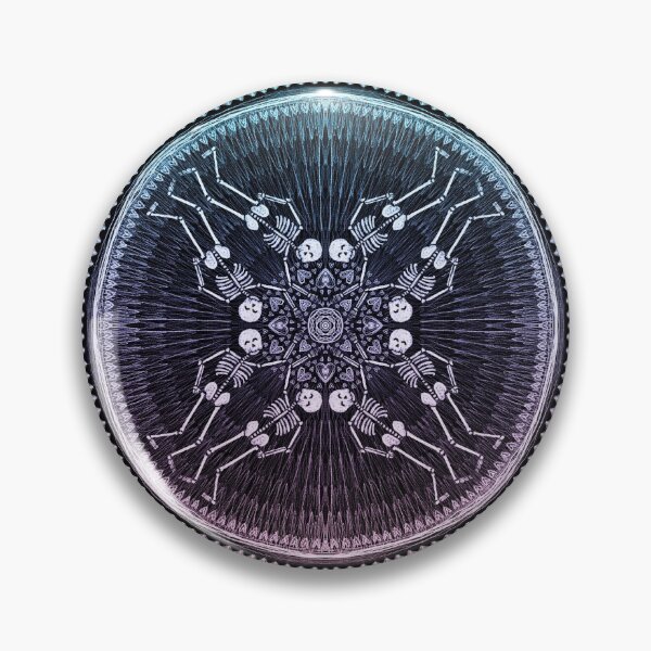 Item preview, Collective Consciousness Skeleton Eye Mandala (Blue/Pink) designed and sold by soultinted.