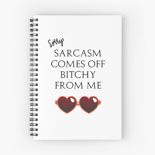 Item preview, Quote Eric Bernis Santa Clarita Diet - Sorry Sarcasm Comes Off Bitchy From Me - red heart glasses designed and sold by AlexTheRieur.
