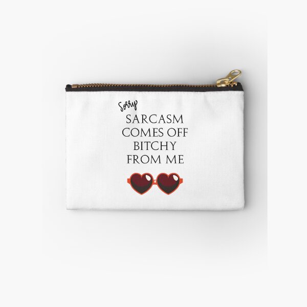 Item preview, Quote Eric Bernis Santa Clarita Diet - Sorry Sarcasm Comes Off Bitchy From Me - red heart glasses designed and sold by AlexTheRieur.