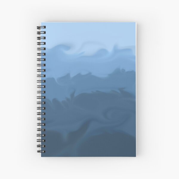 Blue waves Spiral Notebook