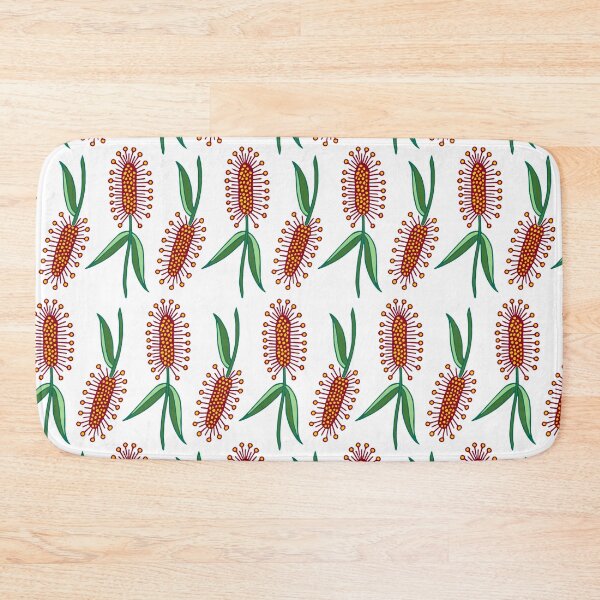 Item preview, Callistemon | Red Callistemon | Exotic Flowers | Flower Pattern designed and sold by Hilary Leslie.