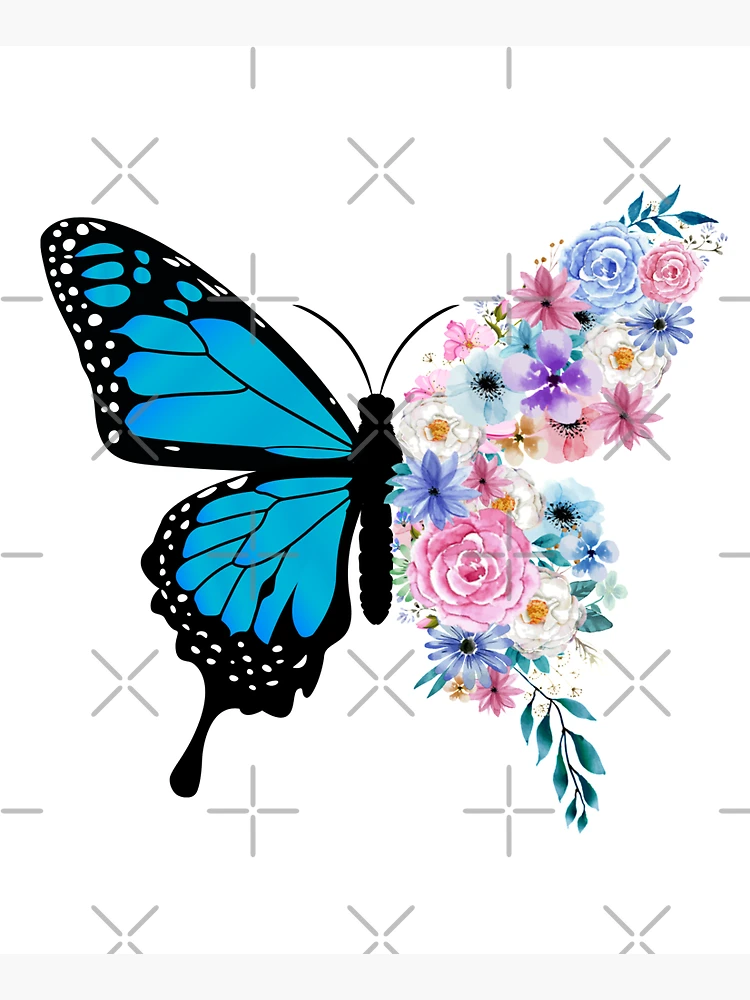 Butterflies and Flowers Tile Stencil – Mama Bear Blue