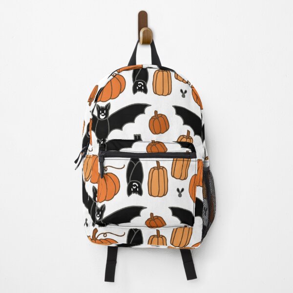Item preview, Bats and Pumpkins | Halloween Pattern | Autumn | Fall | Animals designed and sold by Hilary Leslie.